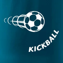 Kickball nápis šikmo