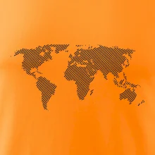 Mapa sveta odtlačok