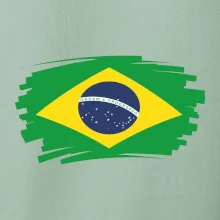 Brazília vlajka štetkou