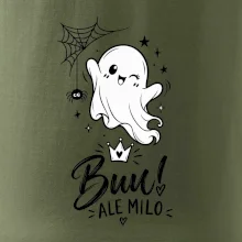Buu ale milo - roztomilý duch čiernobiely
