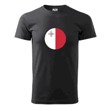 Vlajka Malta okrúhla veľká