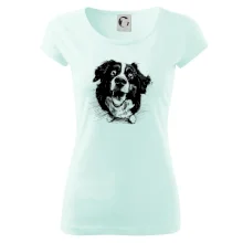 Čiernobiela karikatúra Bernský salašnícky pes