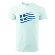 Grécko vlajka - štetkou