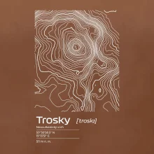 Trosky - vrstevnice v obdĺžniku