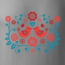folklór - dva červené vtáčiky
