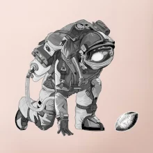 Americký futbal astronaut