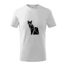 Origami mačka z boku