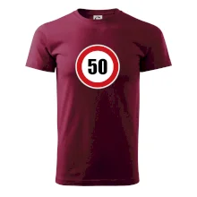 Dopravná značka - obmedzenie rýchlosti 50