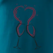 Víno je láska - srdiečka