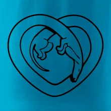 Jazvečík srdca - obrys Jazvečík srdca - obrys