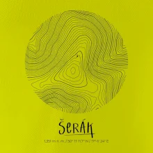 Šerák - vrstevnice v kruhu