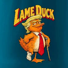 Trump jako kulhající kachna retro komiks