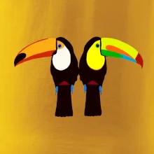 Dva barevní tukani (Moňas)