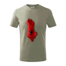 Mapa Albánsko reliéf hôr