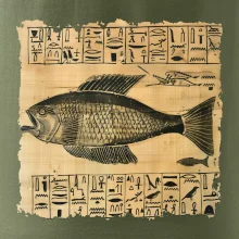 Egyptské hieroglyfy ryba Egyptské hieroglyfy ryba
