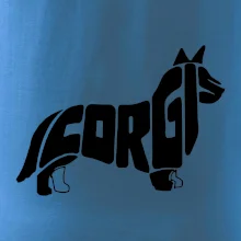 Corgi - nápis v tele