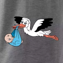 Bocian a bábätko - chlapec (Hana-creative)