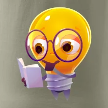 Žiarovka premýšľa nad knihou