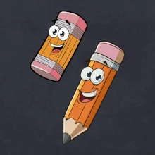 Parové tričko - Ceruzka a guma