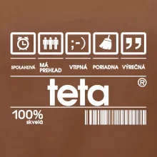 Čiarový kód - teta