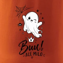 Buu ale milo - roztomilý duch čiernobiely