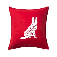 Nemecký ovčiak sediaci napis