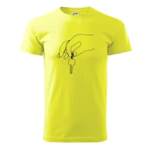 Kľúče a ruka jedným ťahom