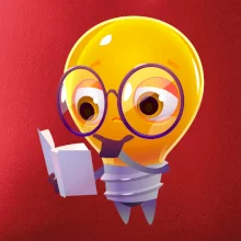 Žiarovka premýšľa nad knihou