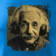 Albert Einstein so slúchadlami