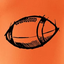 Americký futbal lopta skica