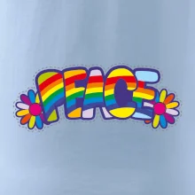 Peace nápis dúhový