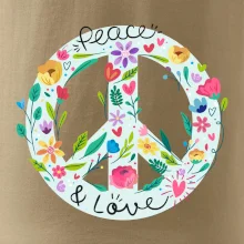 Peace and love symbol