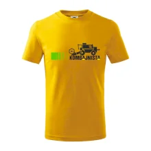 Kombajnista zelená a žltá