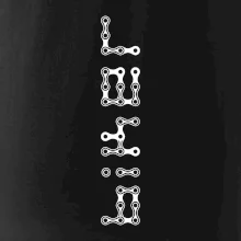 Biker nápis na výšku reťaz