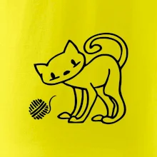 Mačka - Klbko - prsia