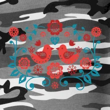 folklór - dva červené vtáčiky folklór - dva červené vtáčiky