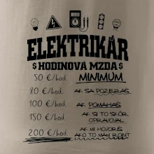 Hodinová mzda elektrikár Hodinová mzda elektrikár