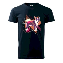 Pes abstraktný fialový