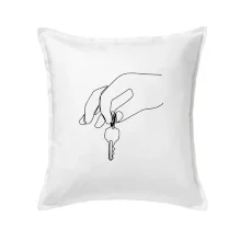 Kľúče a ruka jedným ťahom