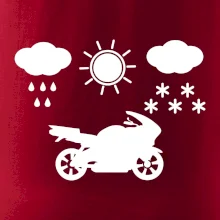 Motorkář za každého počasí - silnice