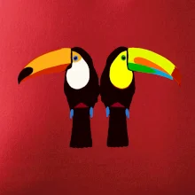 Dva barevní tukani (Moňas)