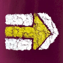 Párová turistická značka žlutá