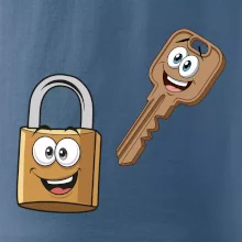 Parové tričká - Zámok a kľúč