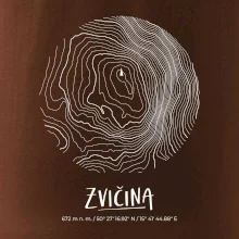 Zvičina - vrstevnice v kruhu