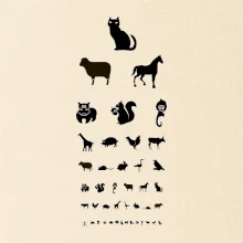 Očný test zvieratká Očný test zvieratká