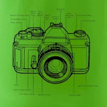 Nákres starý fotoaparát