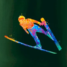 Skokan na lyžiach splash