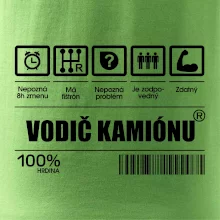 Čiarový kód - Vodič kamiónu