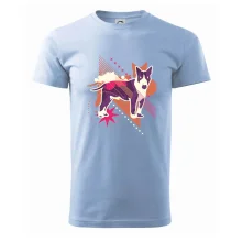 Pes abstraktný fialový