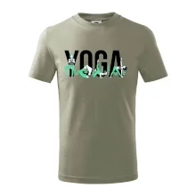Yoga nápis farebný